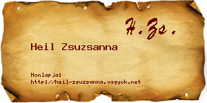 Heil Zsuzsanna névjegykártya